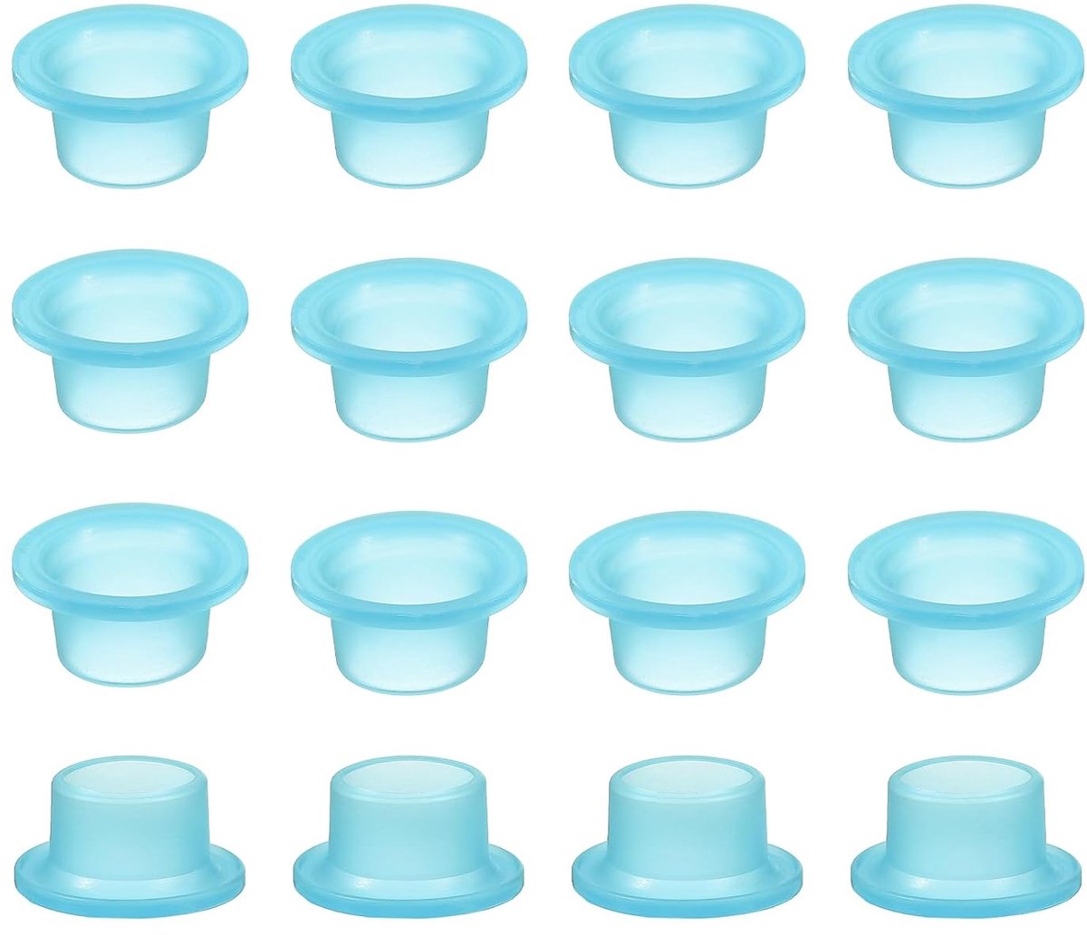15 stuks siliconen afdichtringen voor kranen, lekvrij, blauw, binnendiameter 15 mm, buitendiameter 22 mm