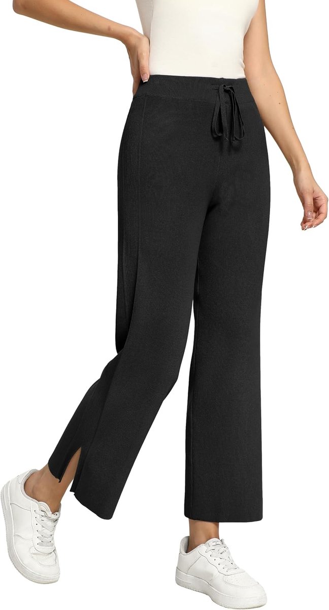 Damesbroek High Taille Joggingbroek met Elastische Taille Zachte Zomerse Vrijetijdsbroek voor Vrouwen