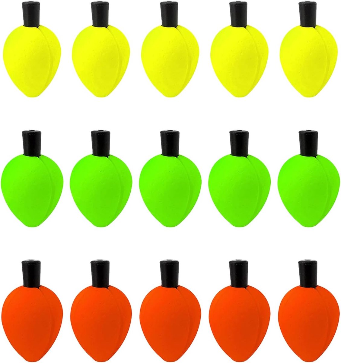 15Pcs Float Foam Water Drop Strike Vissen Bobbers Floats Vliegvissen Float Strike Indicator Schuim Traan Strike Voor Vliegvissen Accessoires