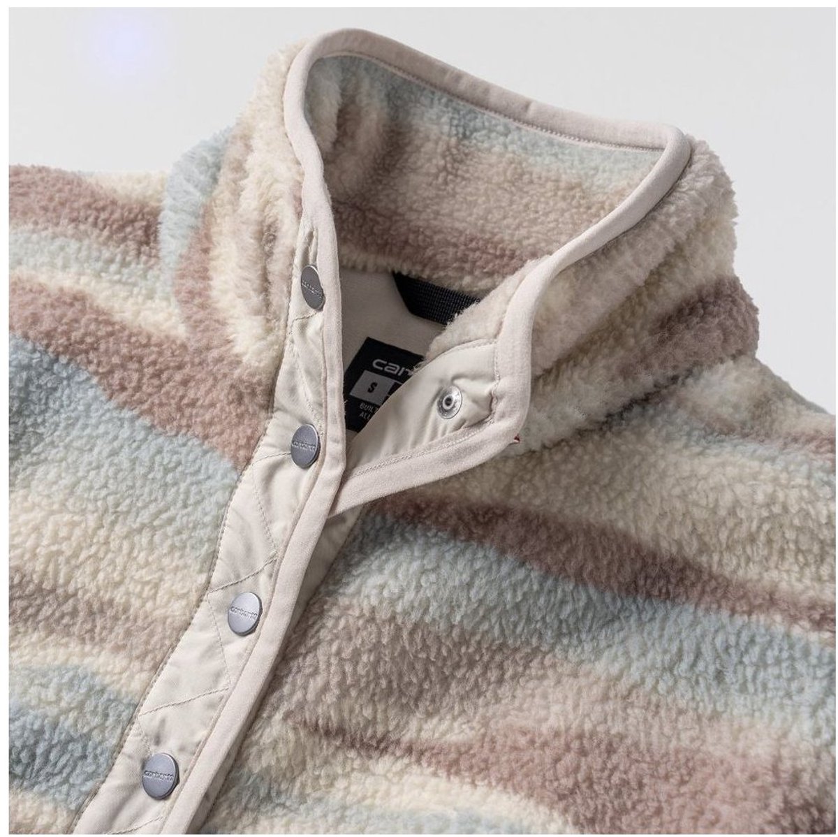 Carhartt Dames Fleecep-trui Sherpa 107727 Cobblestone Landscape Print
