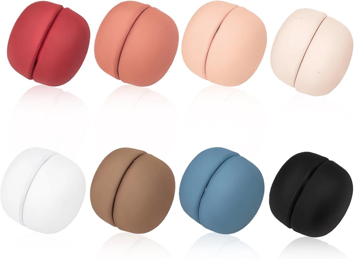 Verpakking met 8 magnetische hijabspelden, multifunctionele hijabmagneten die niet blijven haken.