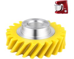 Eindeloze schroefversnelling, compatibel met Kitchen Aid Bowl-Lift/Tilt-Head accessoires, W10112253 vervangende wormschroefversnelling, geel, met 5KSM150 5KSM45 5KSM90 5KSM125 5KSM175