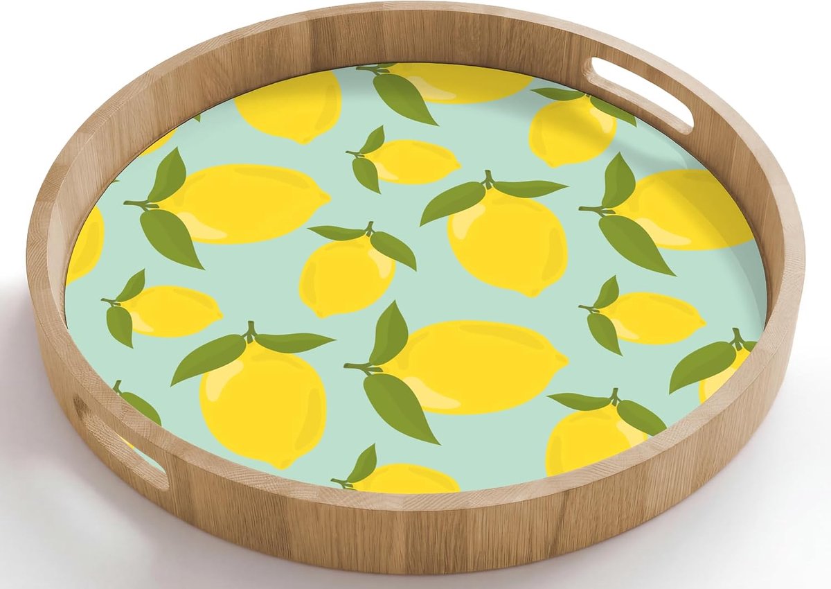 Houten Dienblad Met Handgrepen Eikenhout Krasbestendig