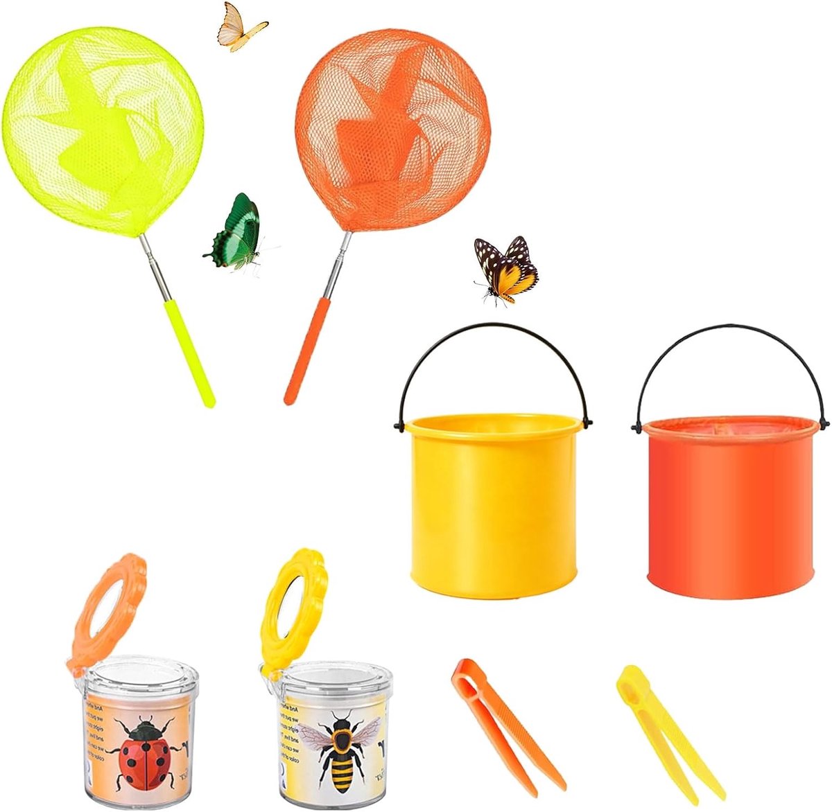 Uitschuifbare Schepnetten Set