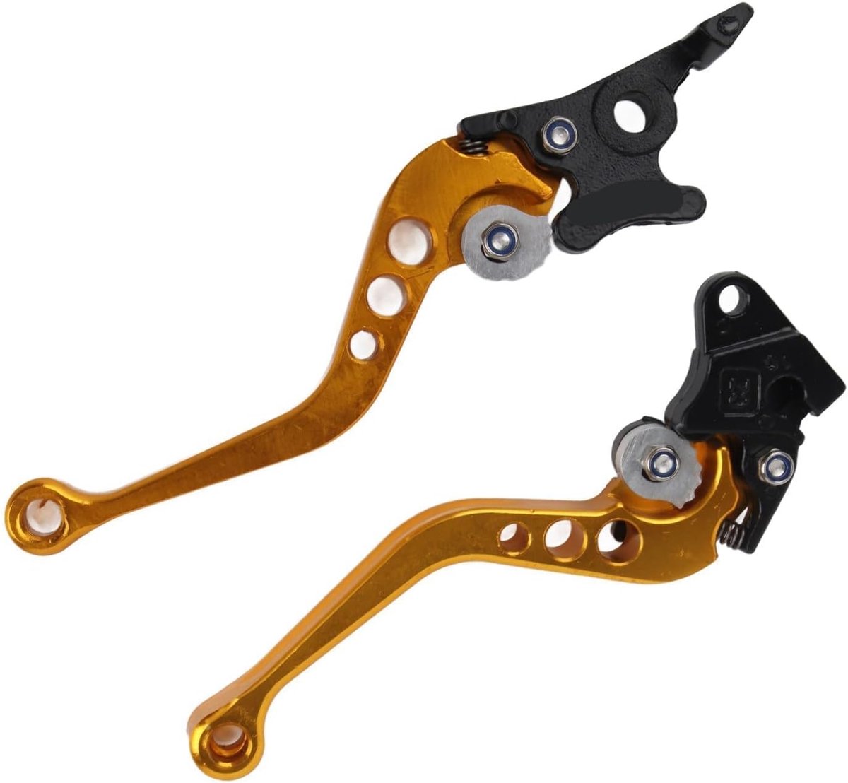 Koppeling Remhendel Paar 22mm 7/8 `` CNC Aluminium Motorfiets Koppeling Trommel Remhendel Handvat Universele Koppeling Remhendel,(geel)