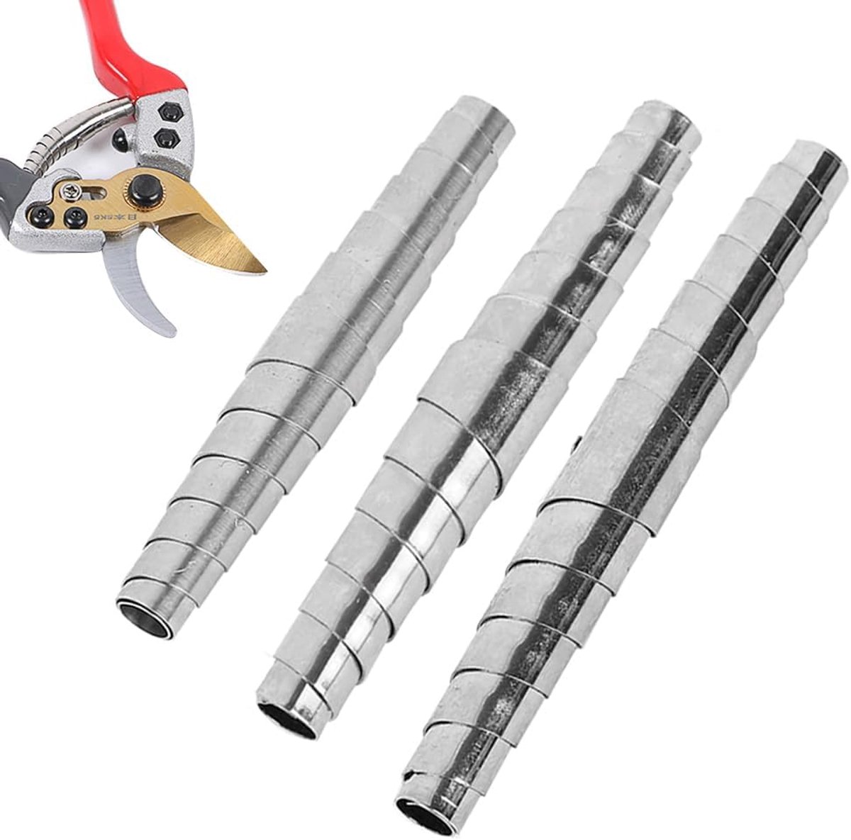 Set van 6 reserveveren voor tuinschaar, reserveveer voor tuinschaar, 6 cm, 7 cm, 8 cm, reserveveren voor tuingereedschap, robuuste spiraalveer voor tuinschaar