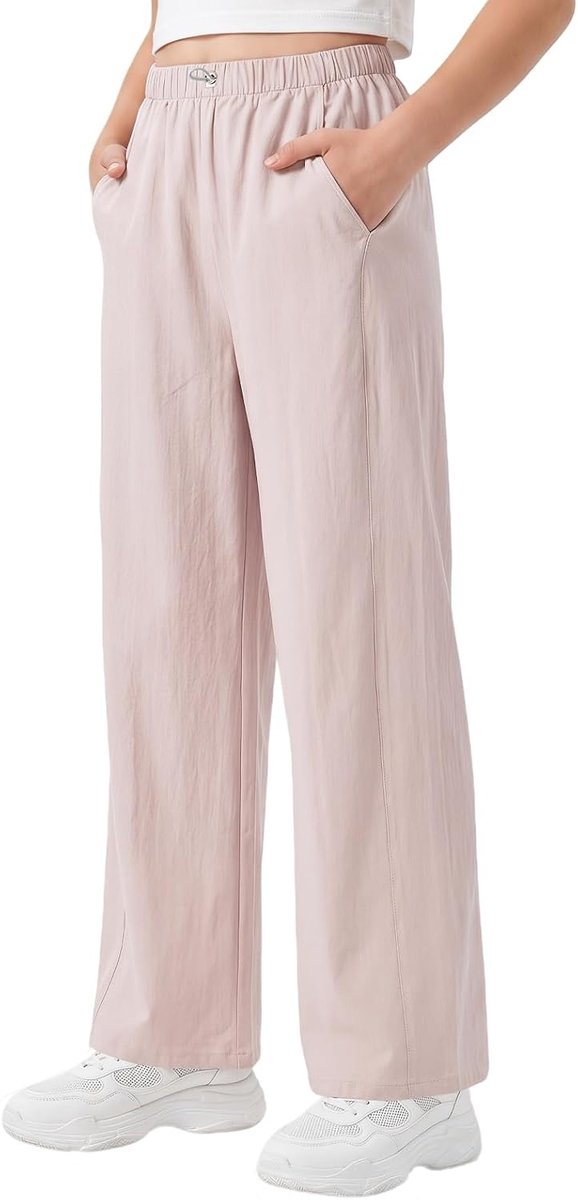 Broek Meisje Kinderen Waterdicht UPF 50+ Baggy Broek Met Verstelbare Elastische Taille Comfortabel Ademend Zomer Casual Joggingbroek Outdoor Lichte Regenbroek Voor Tiener 5-15 Jaar