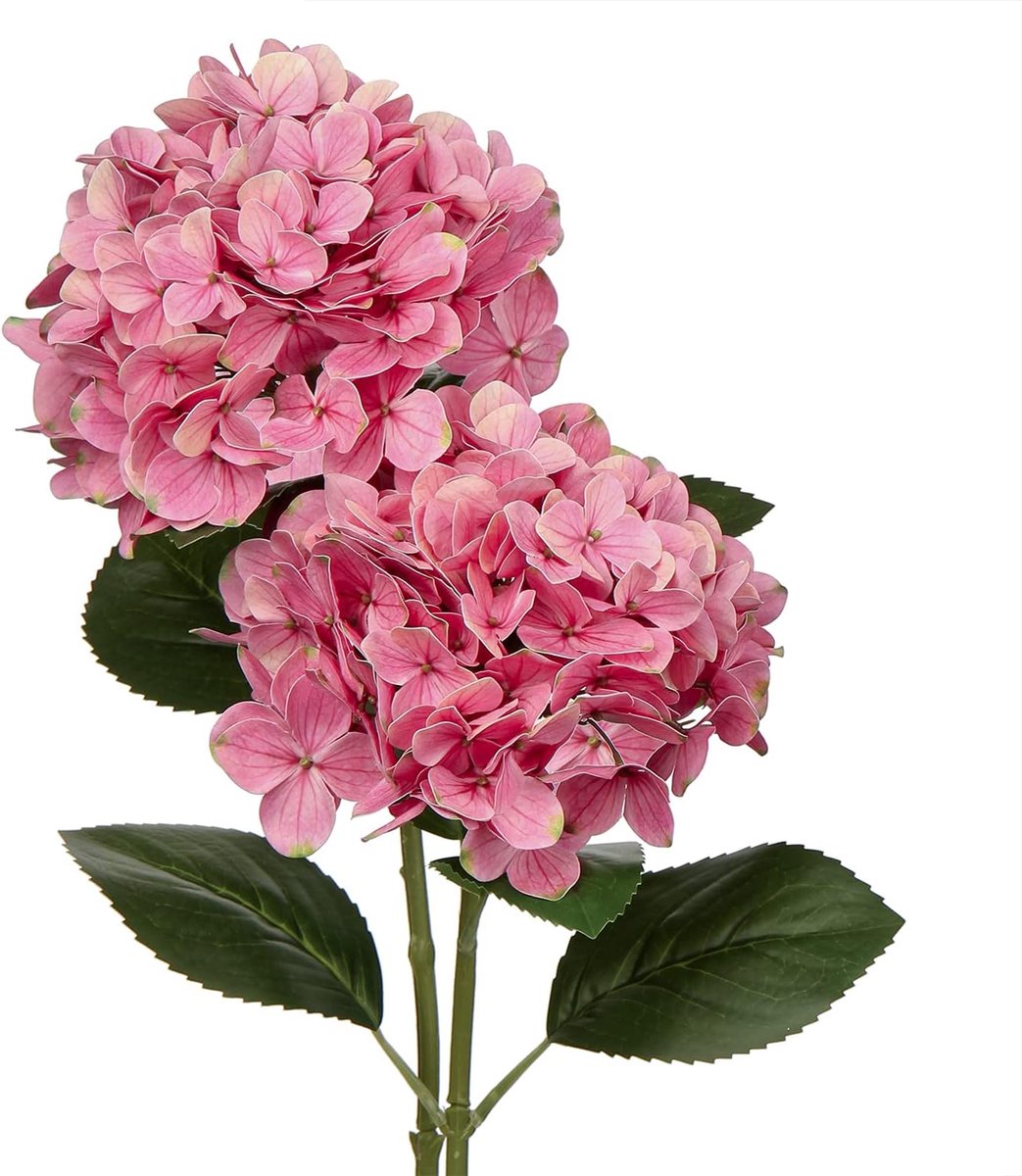 Kunstbloemen Decoratieve Roze Nep Bloemen Real-Touch Zijde Hortensia 63cm Lange Stengel voor Thuis Hotel Kantoor Bruiloft Decoraties