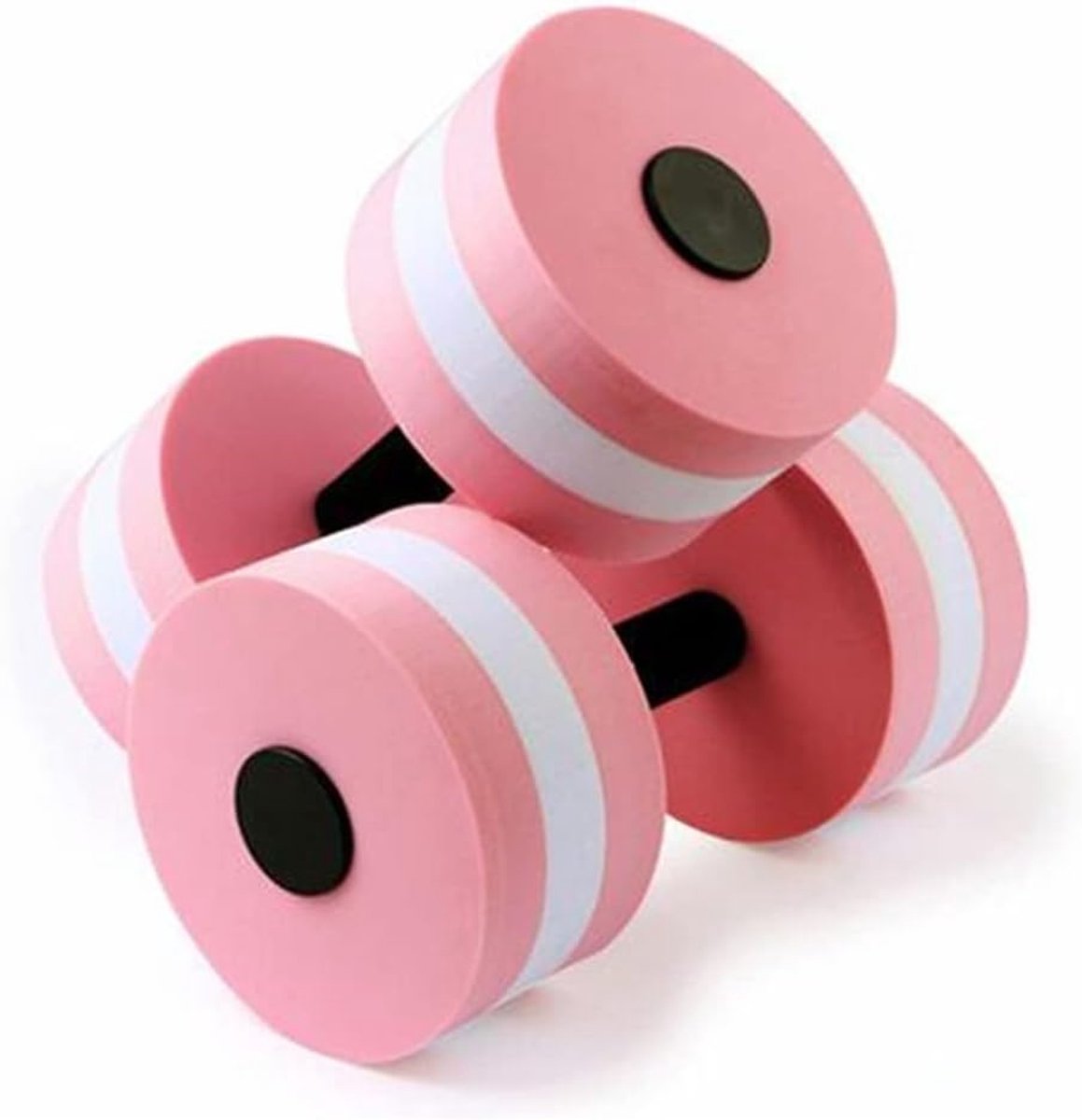 Halters, watersporthalters, set van 2 - voor watergymnastiek (roze, rood, blauw, groen) (roze)