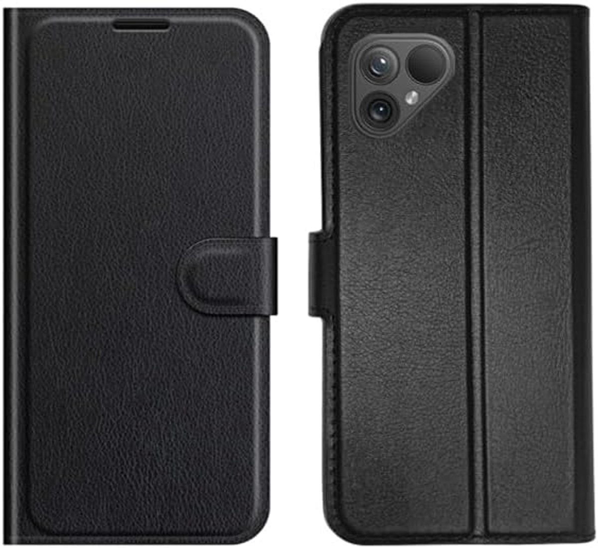 Hoes voor mobiele telefoon compatibel met Fairphone 5, bookcase, beschermhoes, hoogwaardige PU-lederen hoes met kaartsleuven en standaardfunctie