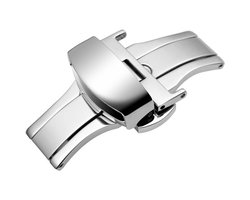 WOCCI vervangende sluiting voor horlogeband 22mm - roestvrij staal - modern design - eenvoudig te installeren - ShopVlot