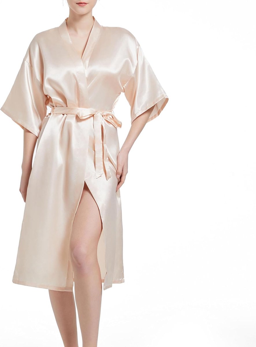 Zijden ochtendjas voor vrouwen UK dames kimono satijnen badjas lichtgewicht Japanse bruiloft ochtendjassen pyjama kort