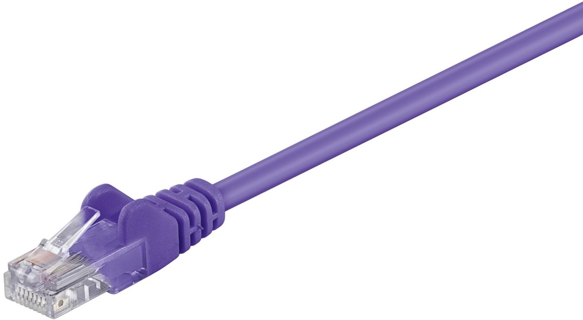 CAT5E Netwerkkabel - RJ45 - paars - 1 m