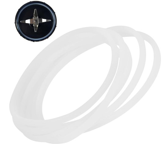 Blenderafdichting - Set van 6 - Rubberen O-ring - Wit — afbeelding 3