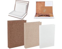 Opbergdoos - Linnen - 3 Stuks - Neutrale Kleuren