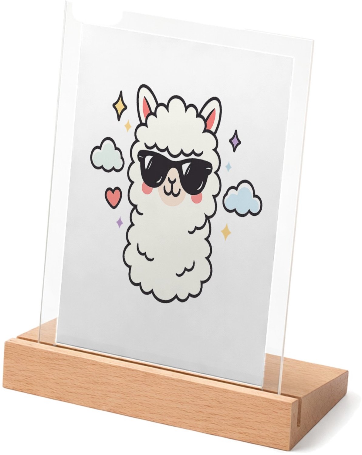 Mr Cadeautjes Glasframe met vaste tekst - design Brutale, vrolijke quote met een schattig maar eigenzinnig di | cadeau Wit