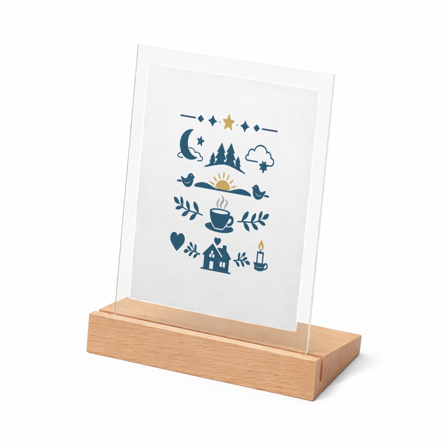 Mr Cadeautjes Glasframe met vaste tekst - design Een onderscheidende waarderingsprint voor een ouderfiguur me | cadeau Wit