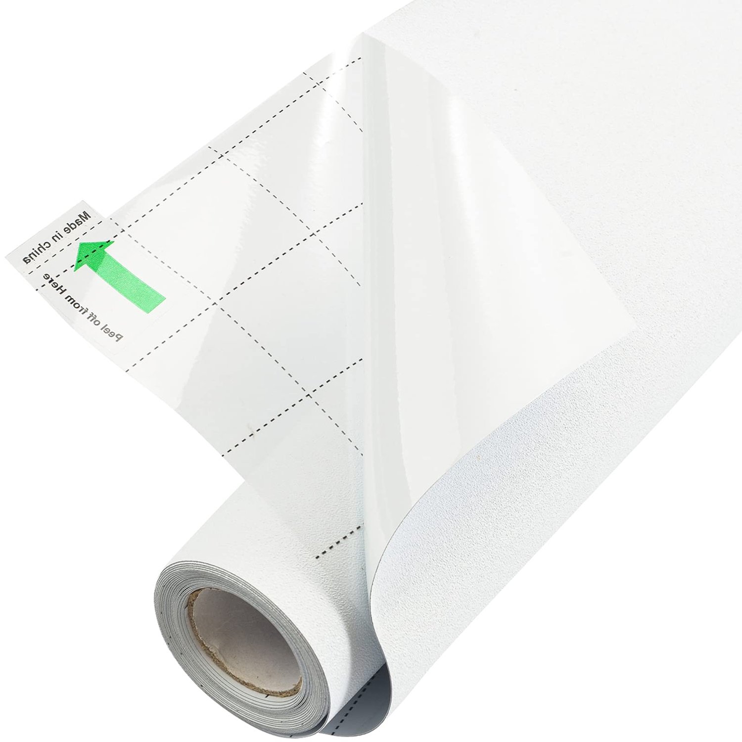 Famanu Witte Verduisterende Raamfolie - 100% Lichtblokkerende Statische Raamfolie Voor Privacy, Totale Verduisterende Raambekleding, Verduistering Van de Kamer, Eenvoudige Verwijdering, 44cm x 300cm