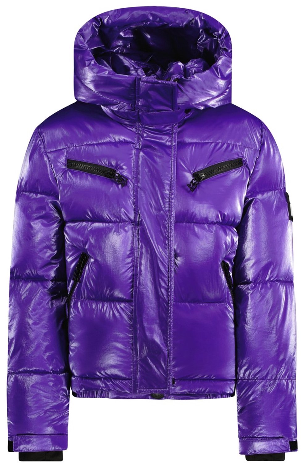 Superrebel Girls Spicy Metallic Hooded Ski Jacket Paars