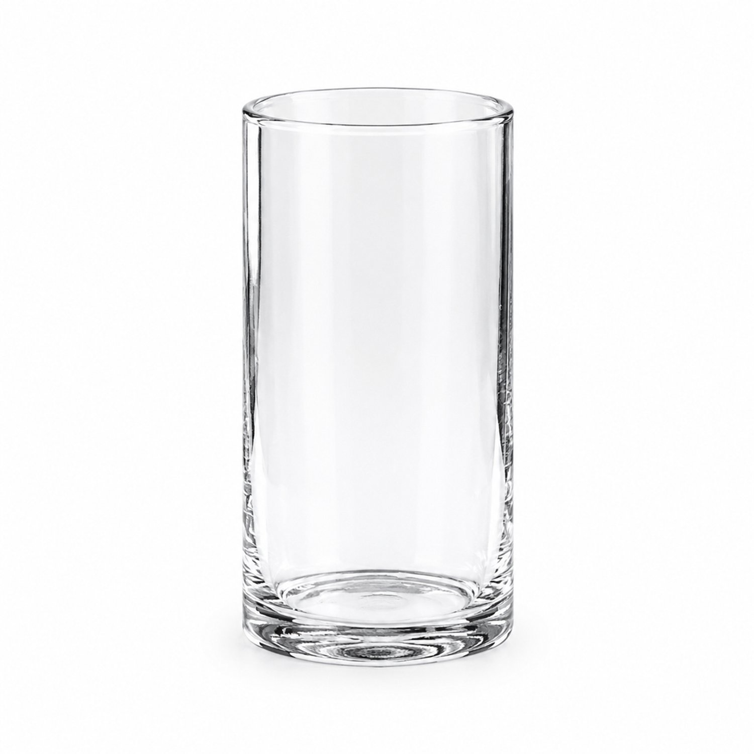 SWGOTA Transparante glazen cilindervaas, 20 cm hoog, opening 10 cm, voor dubbele tulpen en tafeldecoratie, kartonnen verpakking