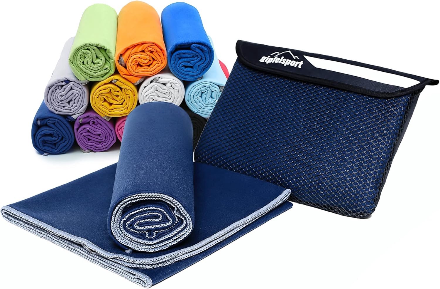Microvezel Handdoeken Set (2 stuks) - Sneldrogend, Lichtgewicht, Strand, Sport
