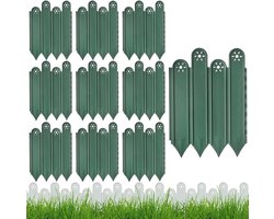 Gazonrand set - Tuinranddecoratie - Tuin organiseren - Snelle installatie - 10 stuks - Groen