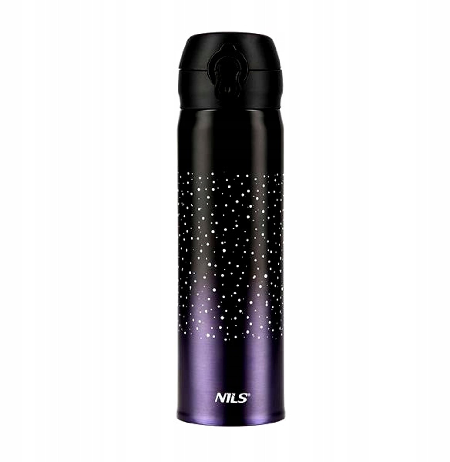 Nils Thermosbeker Fiolet 450ml RVS Dubbelwandig Lekvrij