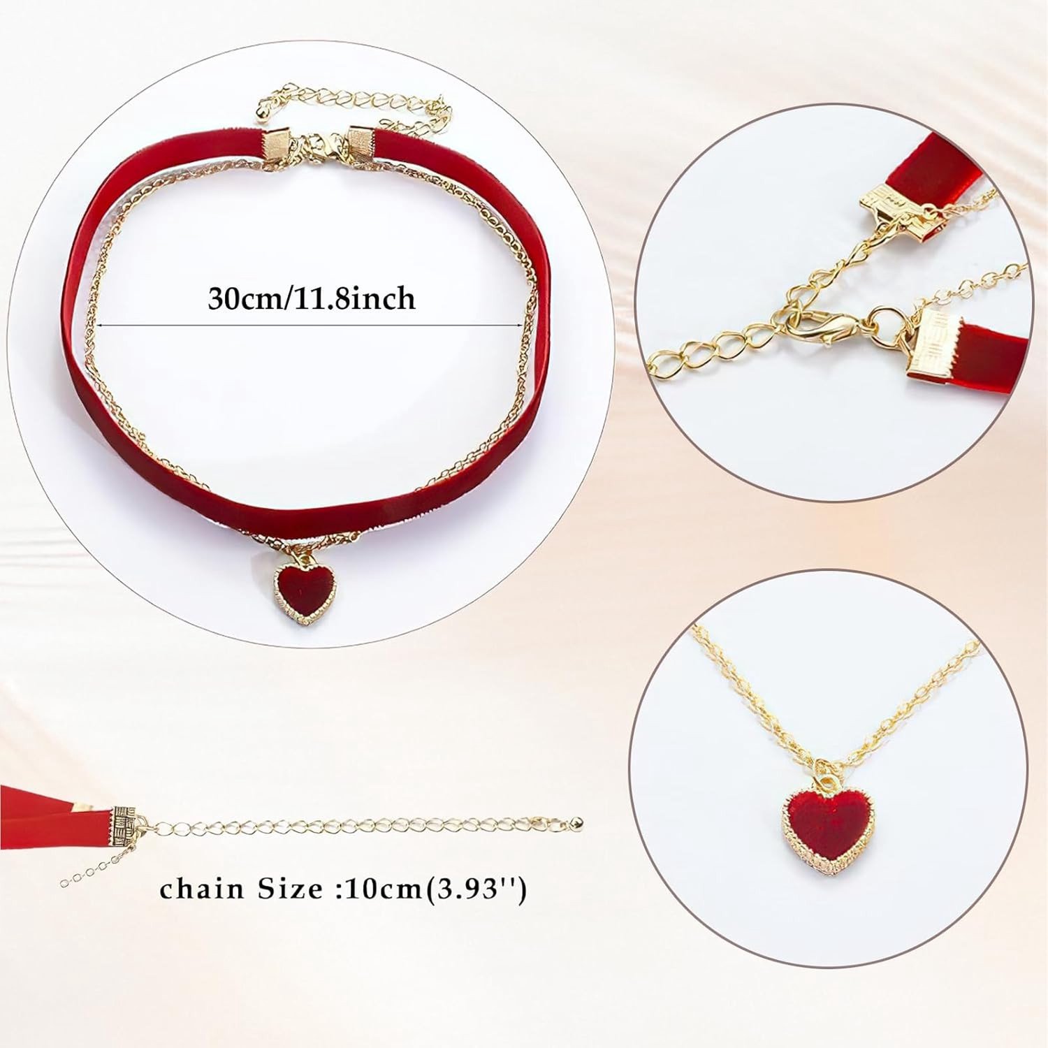 Gothic Hart Choker van Zwart Fluweel voor Vrouwen - Perfect voor Carnaval, Valentijnsdag en Verjaardagen
