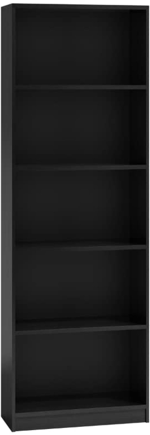 Famanu Boekenkast Stellingkast Kantoorrek voor Ordners, Zwart, 40cm rood