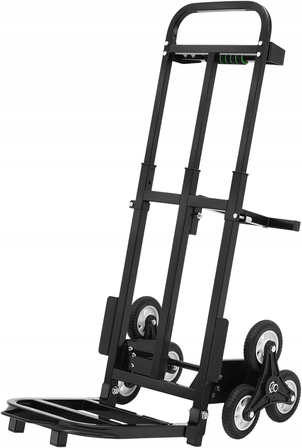 Sterke inklapbare trappenkruiwagen, 200 kg capaciteit, verstelbaar handvat