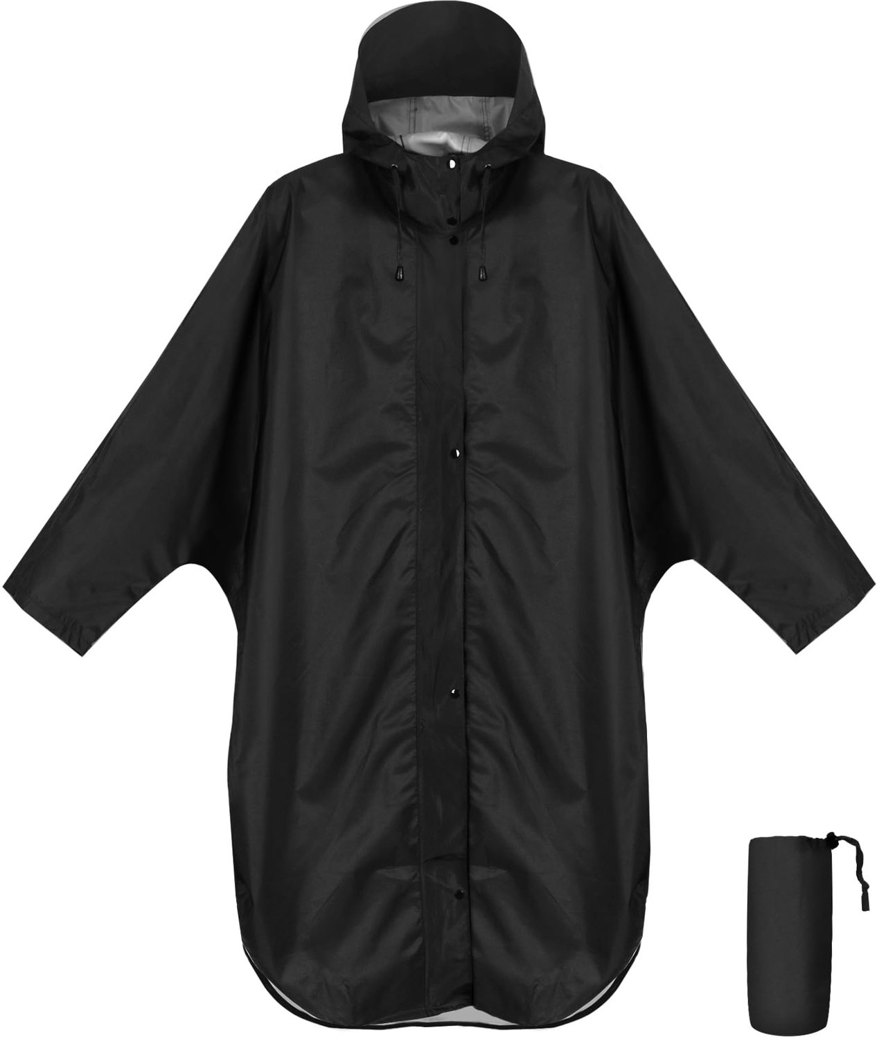 Famanu - Waterdichte regenponcho voor volwassenen - Blijft droog bij regenachtig weer - Lichtgewicht polyester - Blauw 1 stuk