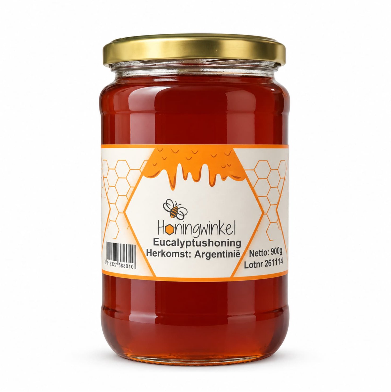 Eucalyptushoning 900g Argentinië Honingwinkel (vloeibaar)