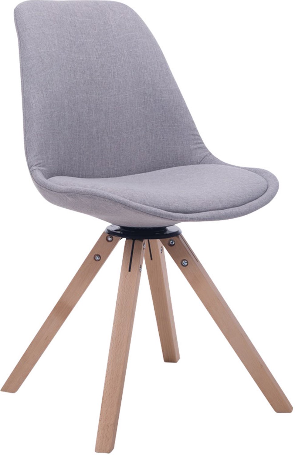 Luxe Comfort Milano 0043 bezoekersstoel - stof - grijs