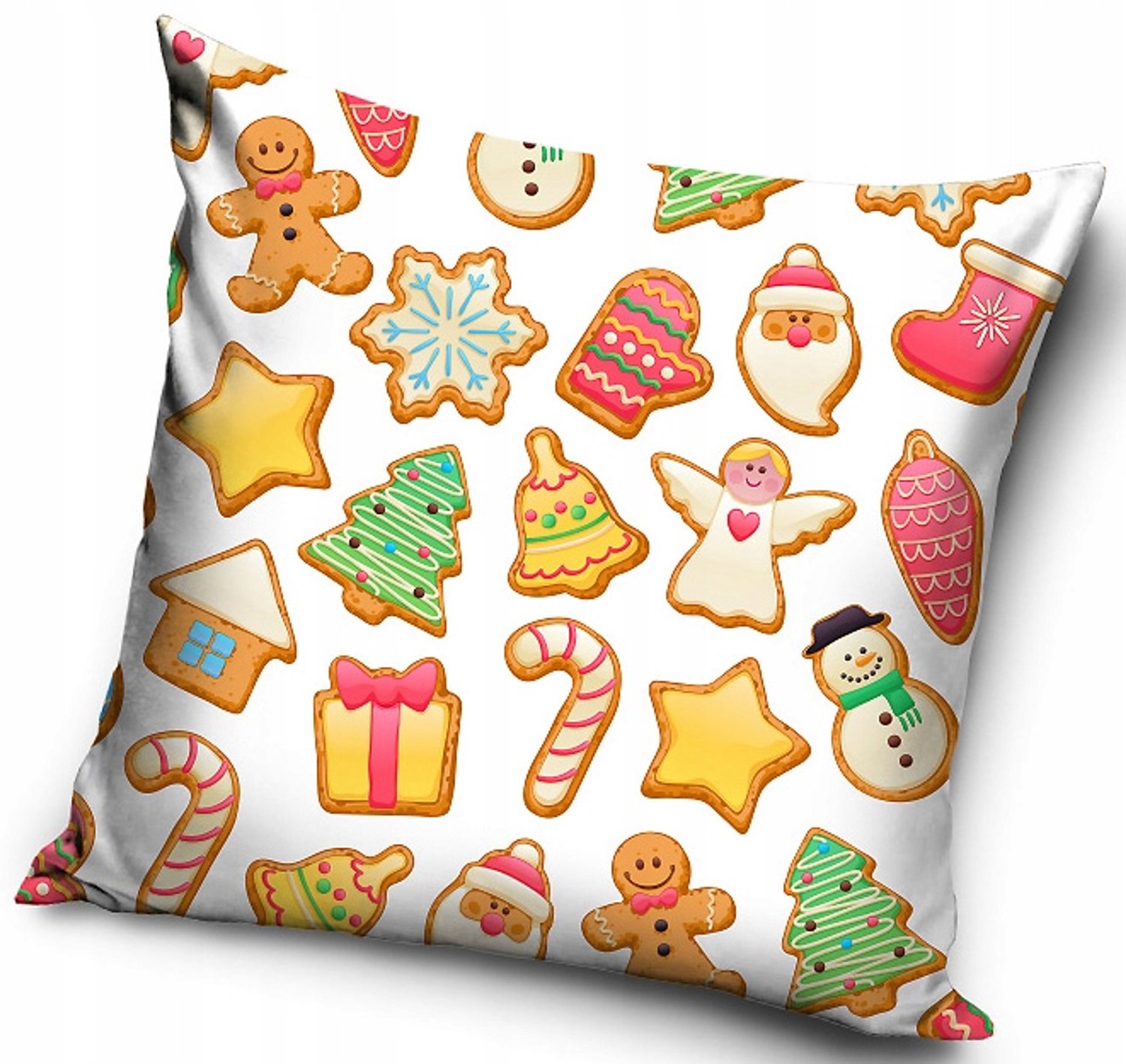 Kerst Kussenhoes 40x40cm - Sinterklaas & Kerstboom Design