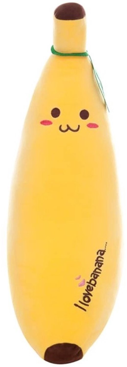 Allecto - Kawaii Banana knuffelkussen - Schattig fruitkussen voor kinderen - Perfect om te knuffelen - Leuk en zacht - Ideaal voor kinderkame...