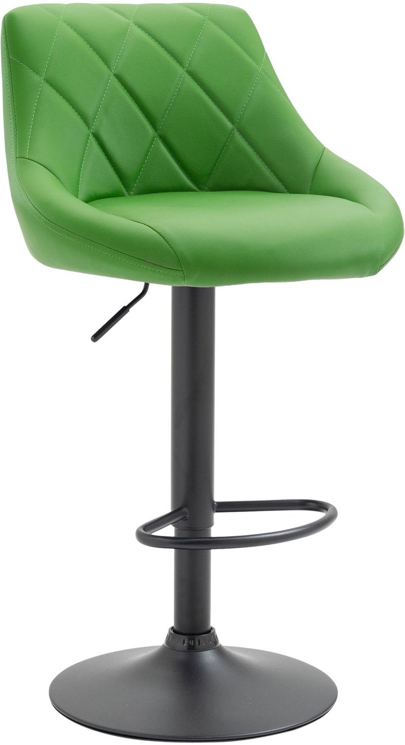 Luxe Comfort Barkruk - Kunstleer - Groen zwart/groen