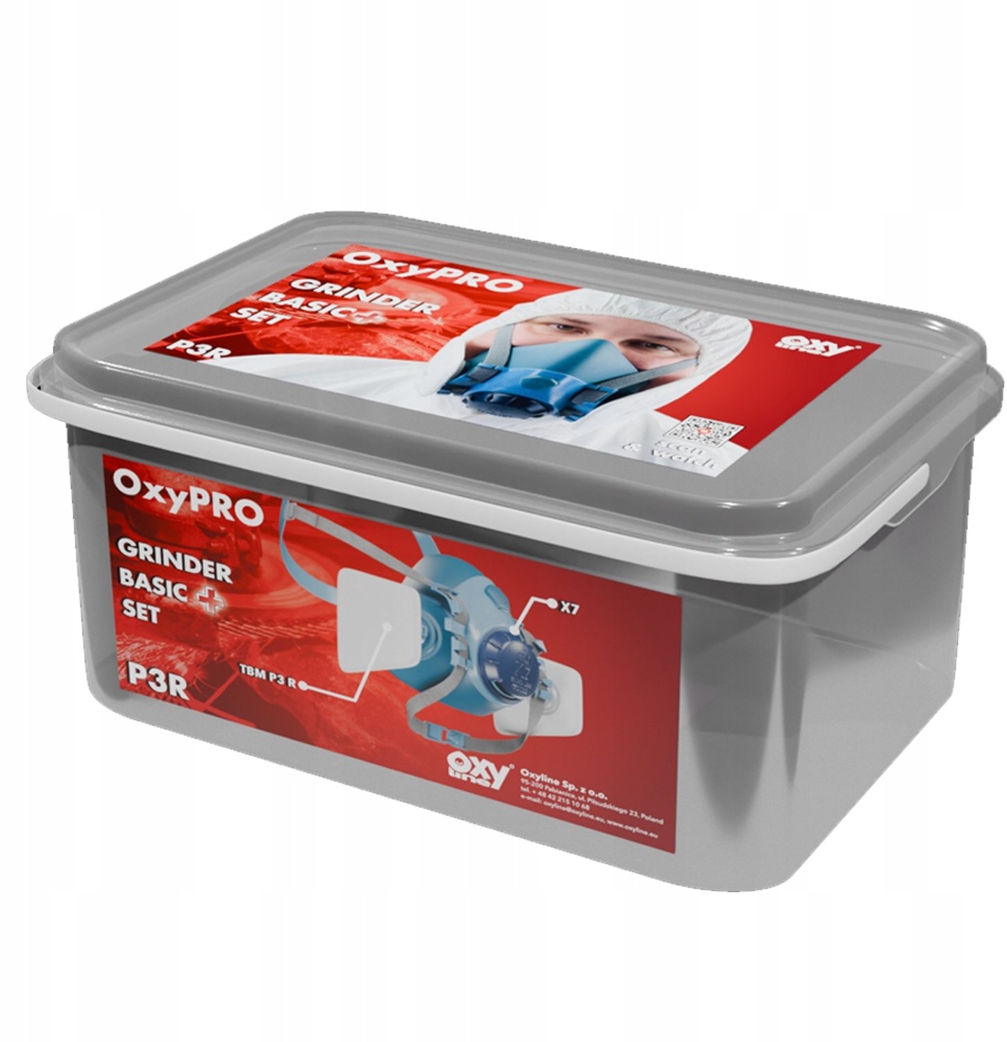 OxyPro X7 Stofmasker met 2x P3 Filter - Maat S