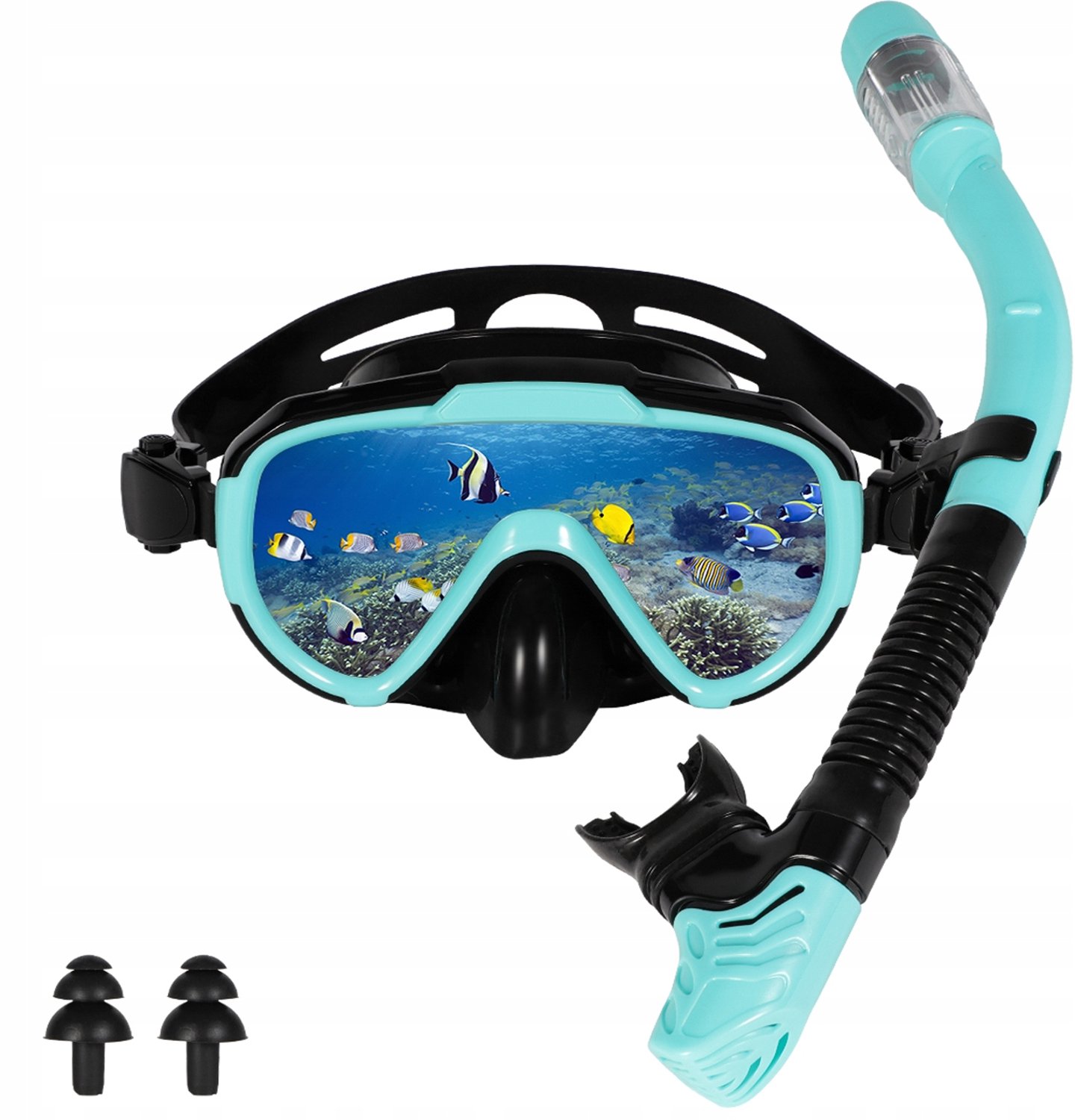 Snorkelset Volwassen - Duikmasker met Anti-condens & Droge Snorkel