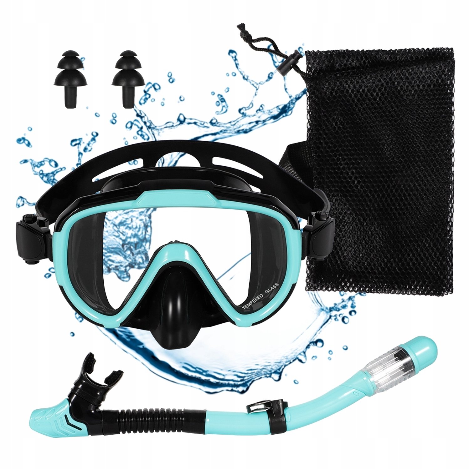 Snorkel Set Volwassenen - Duikmasker met Anti-condens & Droge Snorkel