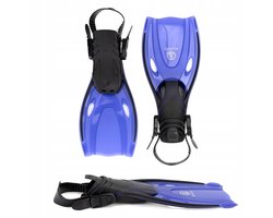 AQUASTIC Shelly Kinder snorkelvinnen - Donkerblauw - Maat 27/32
