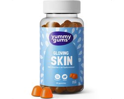 Yummygums • Glowing Skin • Suikervrij • Met Hyaluronzuur en vitamine C • 60 gummies - 60 stuks