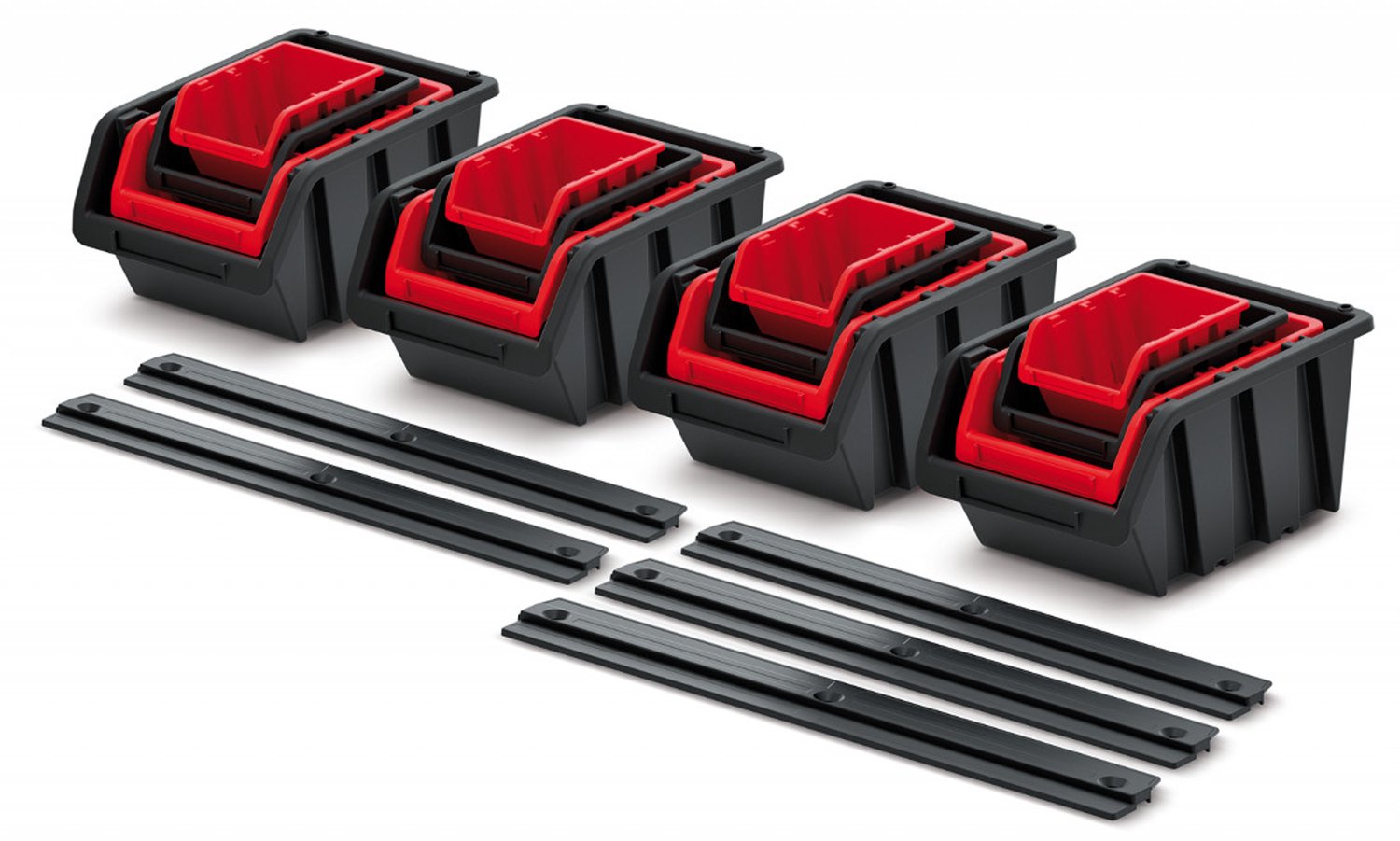 Kistenberg Werkplaats Organizer Set: 16 Bakjes & 5 Ophanglijsten