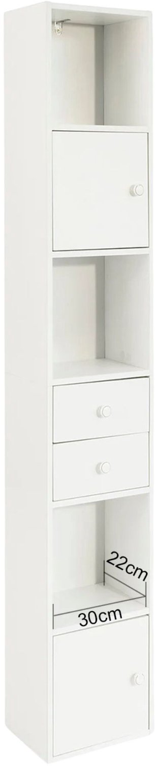 Happiq Boekenplank met laden - Voor Kantoor - Archiefkast - Wit