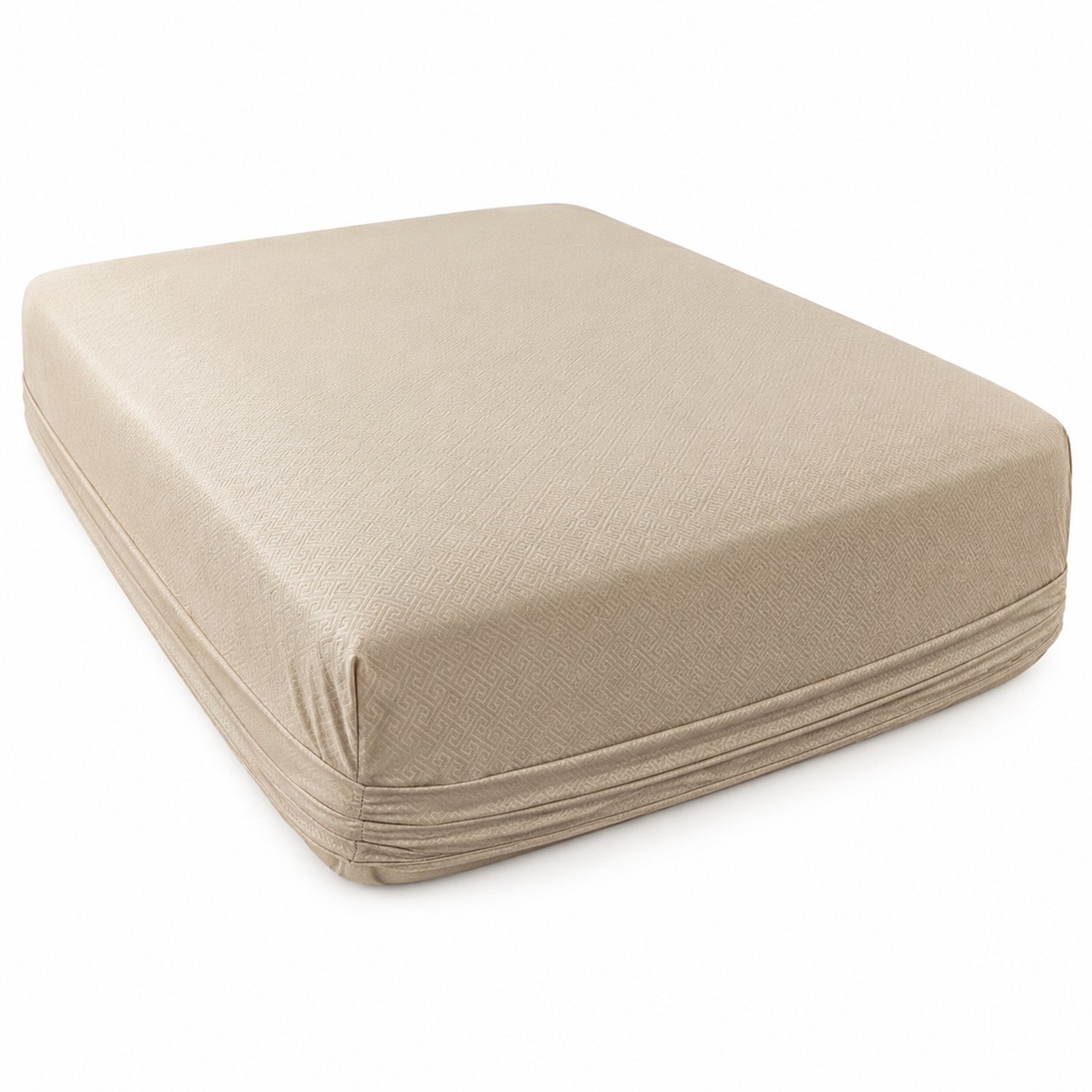SWGOTA Waterdicht hoeslaken van geborstelde stof, kaki, 90 x 200 cm, voor matrassen tot 30 cm hoog, met 1 kussensloop, 2-delig