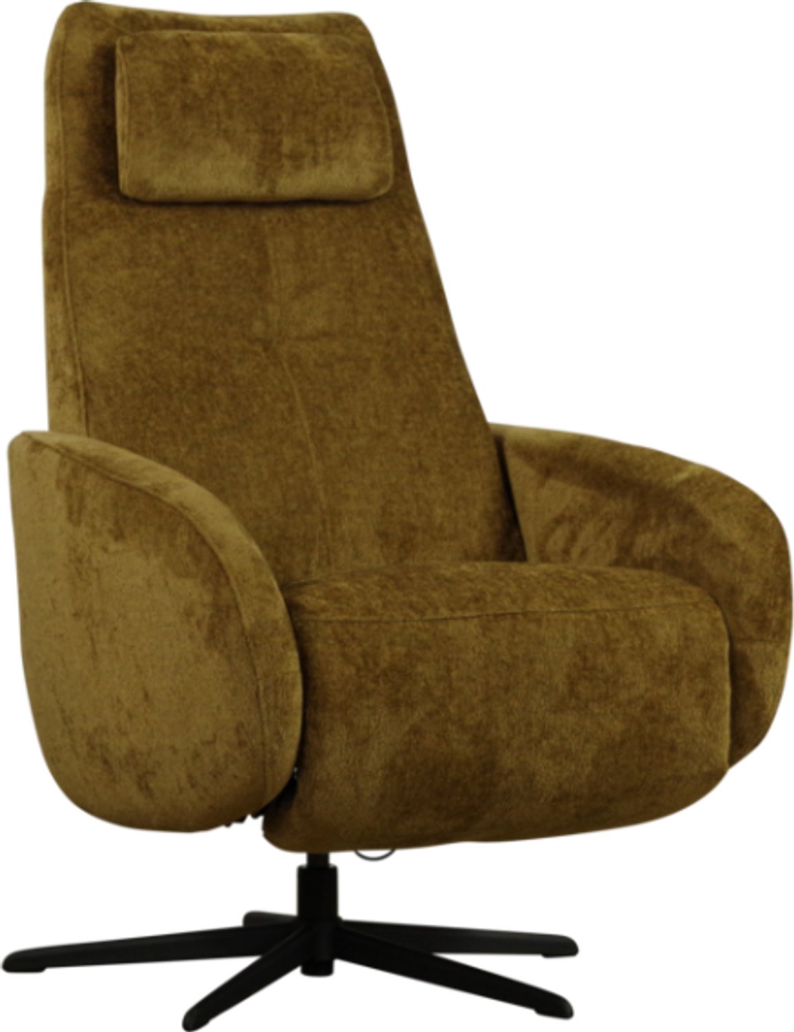 Meubelplaats Relaxfauteuil Tosca - Stella Brandy 127 - handmatig en verstelbaar hoofdkussen