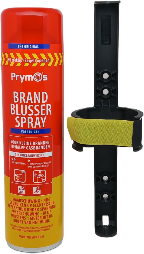 Prymos spray Brandblusser voor de auto, camper en boot met houder.