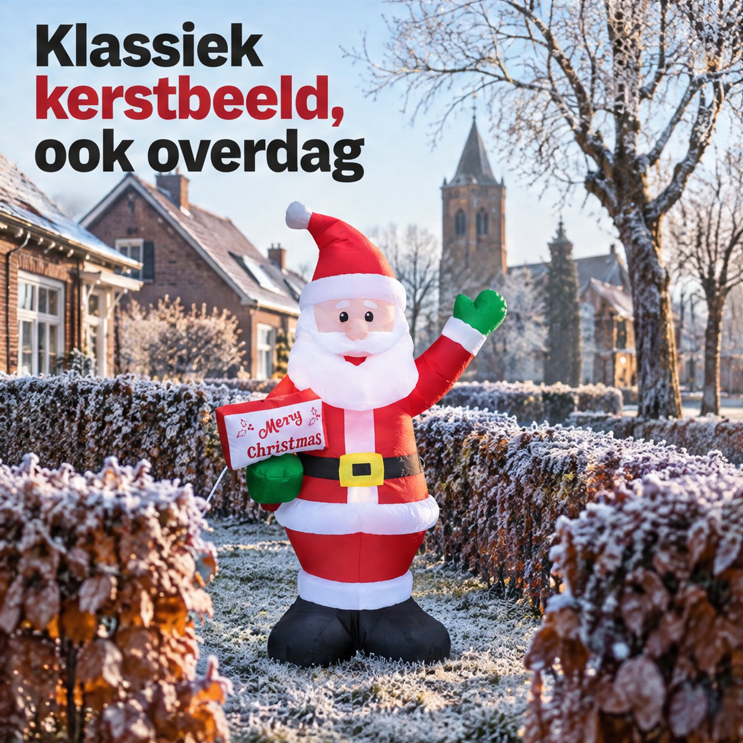 Levano Kerstversiering Buiten - Opblaasbare Kerstman - Kerstfiguren Buiten - Kerstdecoratie LED - Kerstman Verlichting - Opblaasbare Figuren - Tuindecoratie Kerst - Sfeerverlichting - Lichtfiguren Kerst – foto 6