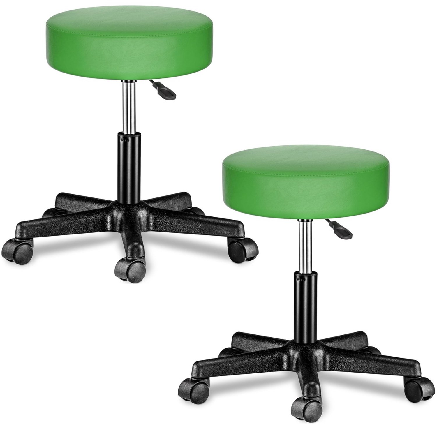 Duraxl Rolkruk - Verstelbaar - Met wielen - 360° draaibaar - Groen - Set van 2