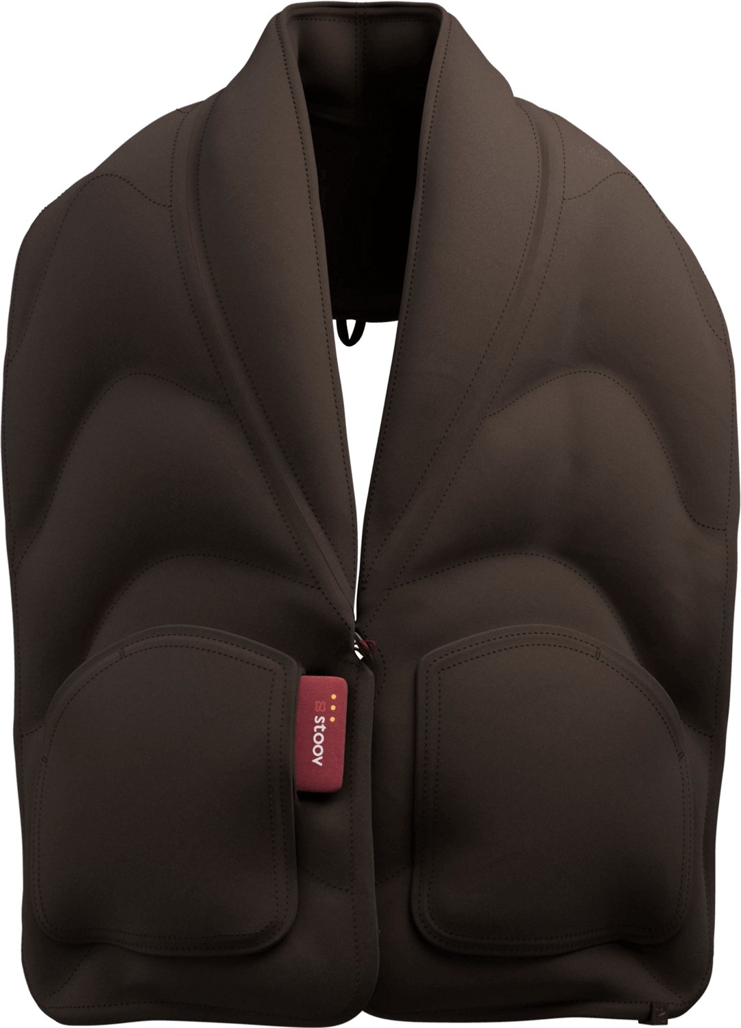 Stoov Kokoon³ XL - Verwarmde sjaal - Core Dark Brown - 3 warmtestanden tot 58°C - Base | 2 tot 4 uur