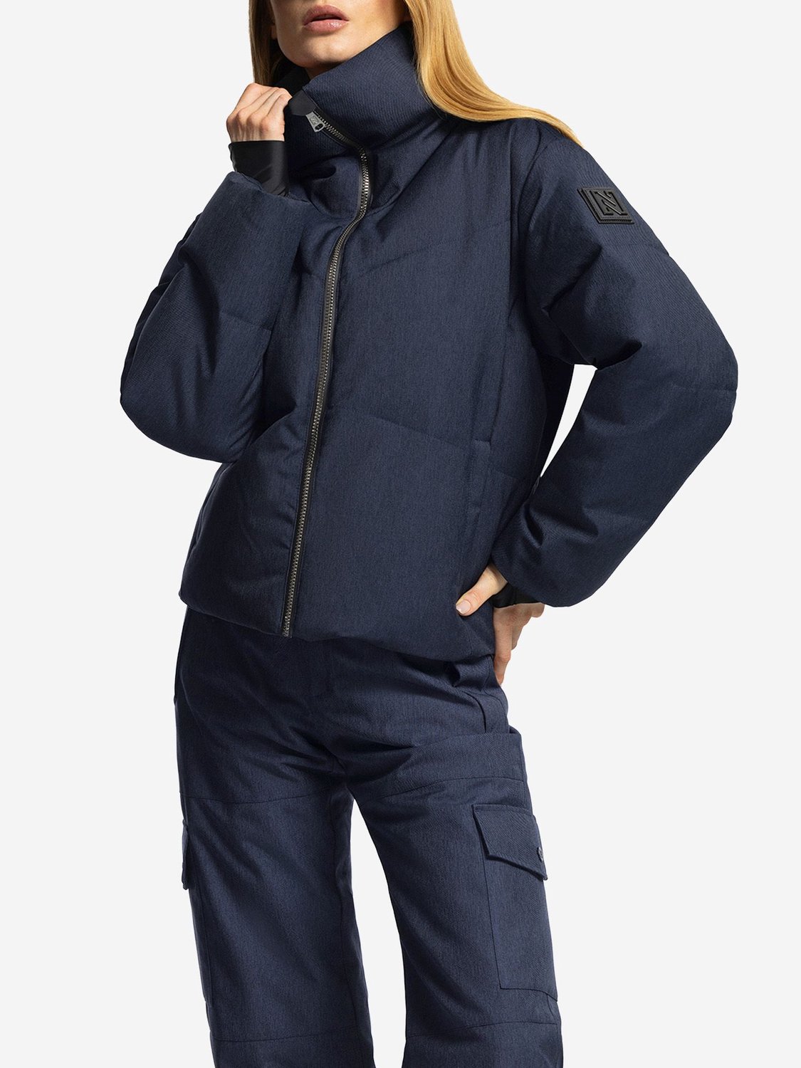 NIKKIE Ulia Twill Jacket Ski jack dames Donkerblauw